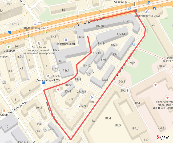 карта проезда